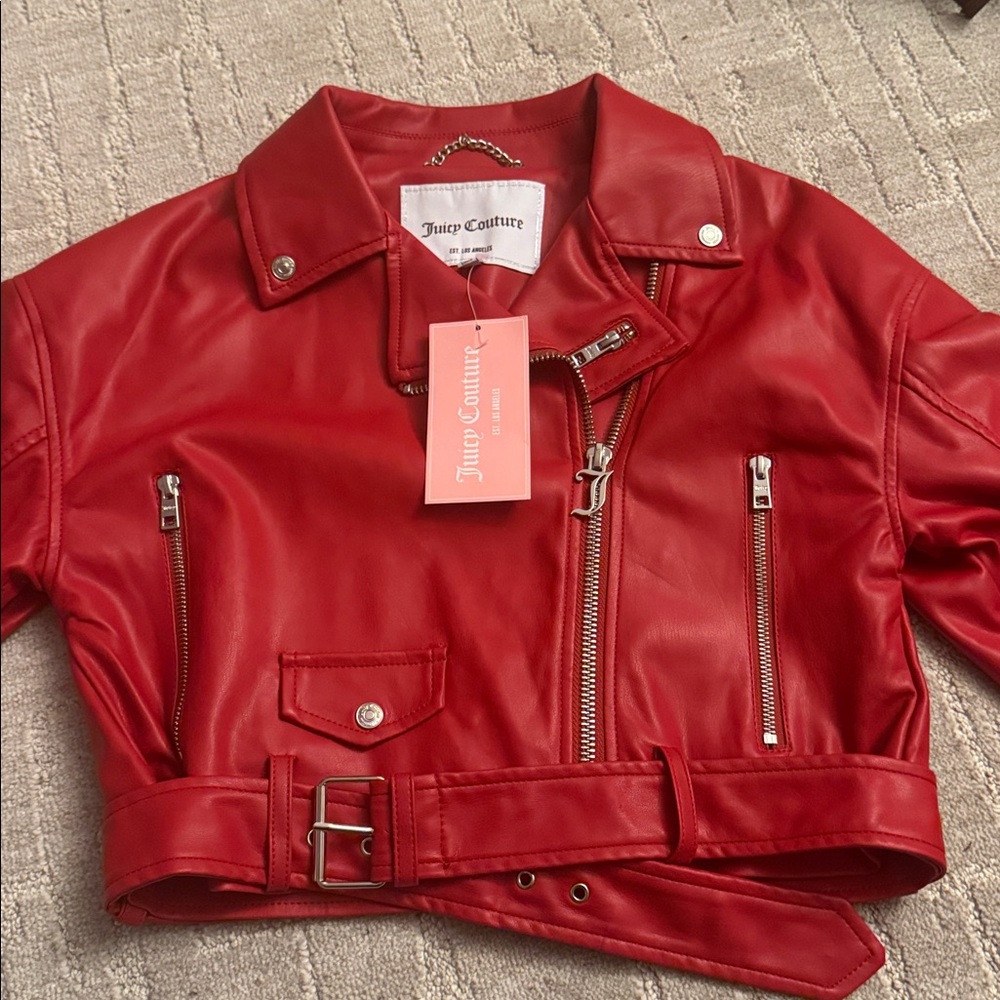 JUICY COUTURE
Faux Leather Moto Jacket